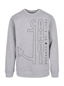 Свитер F4NT4STIC Sweatshirt Ahoi Anker Outlines Knut & Jan Hamburg, серый