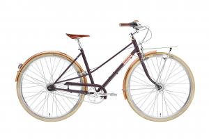 Городской велосипед Creme Caferacer Lady Doppio - 28 дюймов - Damen Sport - 2023, цвет Rot|Pinot Noir