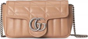 Сумка Gucci GG Marmont Super Mini Bag Camelia, кэмел