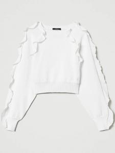 Свитер TWINSET с оборками, белый