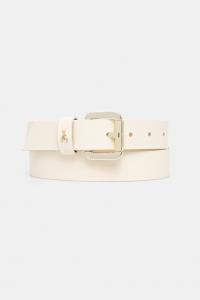 Кожаный ремень Patrizia Pepe, бежевый