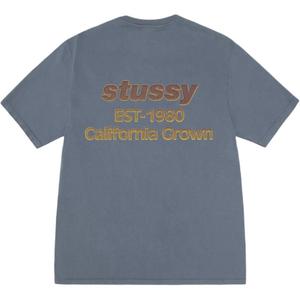 Калифорнийская футболка Pigment Dyed Stussy, синий