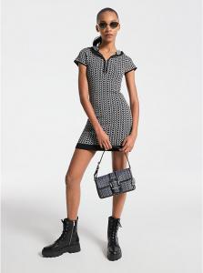 Платье-Худи с жаккардовым логотипом Mk2000 Michael Kors, черный