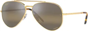 Солнцезащитные очки Ray-Ban RB3625 «Авиатор», Legend Gold/Polarized Clear Gradient Dark Brown