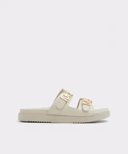 Женские сандалии на плоской подошве с круглым носком Aldo, белый