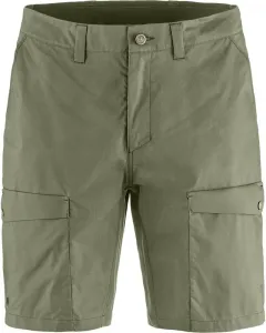 Мужские шорты Fjällräven Abisko Hybrid Trail - эластичные вставки, усиленные вставки, прочная ткань - походы, треккинг, Laurel Green