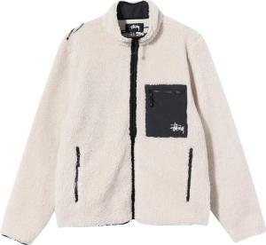 Куртка Stussy Venus Jacquard Sherpa Jacket 'Natural', кремовый