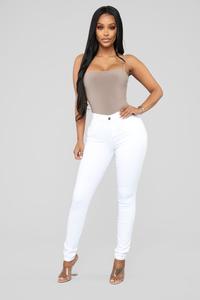Джинсы скинни Fashion Nova P633, белый