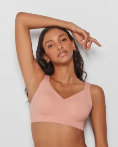 Вместительный бюстгальтер без косточек и съемной пены Gisela, розовый