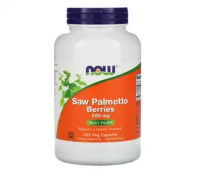 Ягоды карликовой пальмы NOW Foods 550 мг, 250 растительных капсул