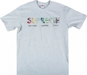 Футболка Supreme Crystals T-Shirt 'Ash Grey', серый