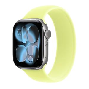 Умные часы Apple Watch Series 11 (GPS+Cellular), 42 мм, Space Gray Aluminum Case/Neon Yellow Solo Loop - Size 9
