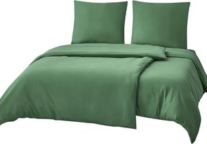 Комплект постельного белья RUIKASI, 4 предмета, 135х200/80x80, травянисто-зеленый