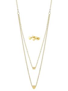 Adeliás Женское ожерелье из нержавеющей стали 45+5 в золотом исполнении