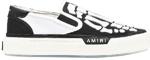 Кроссовки Amiri Skel Top Slip-On 'Black White', черный