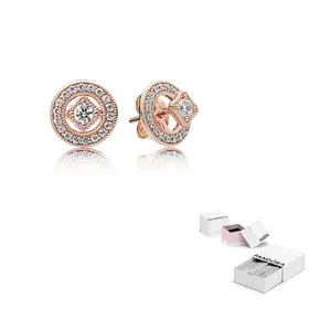 Серьги-гвоздики женские Pandora