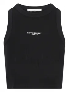 Трикотажная майка в рубчик Givenchy, черный