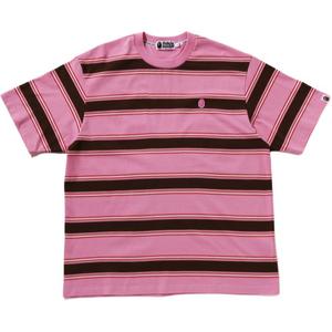 Футболка с коротким рукавом в полоску A BATHING APE, розовый