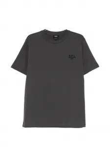 Футболка с логотипом A.P.C., серый