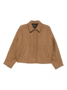 Жакет с накладными карманами A.P.C., коричневый