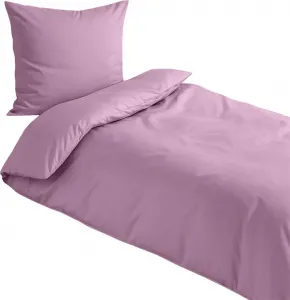 Постельное белье Dream Sleep Uni Mako-Satin 240x220 см + 2x 80x80 см лилового цвета Traumschlaf