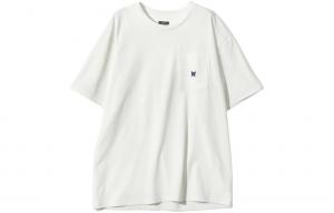 Футболка с коротким рукавом и круглым вырезом Needles, белый