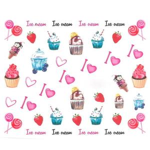 Наклейки для ногтей на водной основе № BN 824, AllePaznokcie