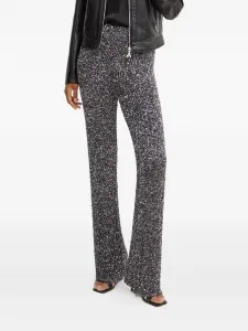 Брюки с пайетками Liviana Conti, серебряный