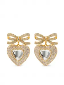 Украшенные серьги Self-Portrait, золотой