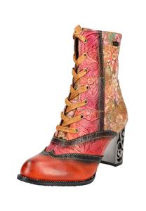 Кожаные/текстильные ботильоны LAURA VITA, цвет Camel