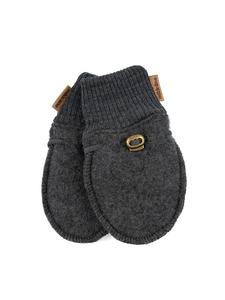 Mikk-line Шерстяные варежки антрацитового цвета