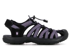 Сандалии Caleta на плоской подошве Eleven, черный