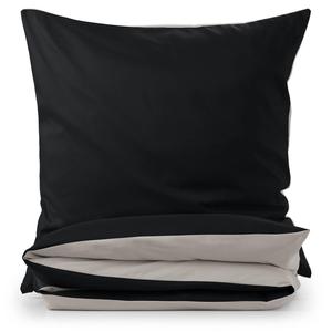 Двустороннее постельное белье Blumtal, 135x200 см, черный/светло-серый