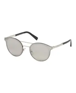 Стильные солнцезащитные очки в глянцевом палладиево-сером цвете. Zegna, желтый