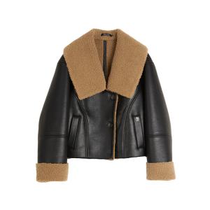 ELLE Кожаная куртка Women's Black