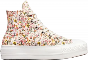 Кроссовки Converse Wmns Chuck Taylor All Star Lift Platform High Florals, кремовый