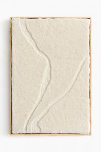 Панно H&M Large Wall Decoration Made Of Tufted Wool, 75x51 см, бежевый