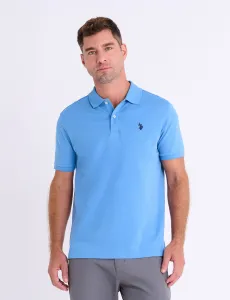 Футболка-поло U.S. Polo Assn Solid Interlock, синий