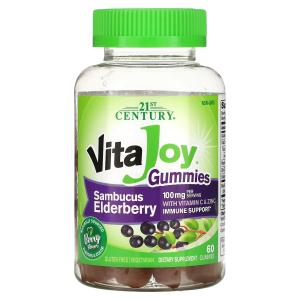 21st Century, VitaJoy Gummies, со вкусом бузины, 60 вегетарианских жевательных мармеладок