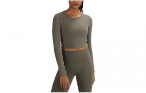 Футболка женская Lululemon, армейский зеленый