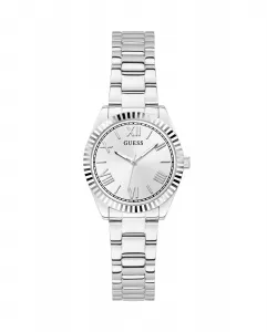 Женские стальные часы Mini luna GW0687L1 с серебряным ремешком Guess, серебрянный