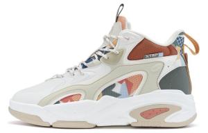 Кроссовки XTEP Lifestyle Shoes Men High-top Sail White/tea White/fir Green, белый/зеленый