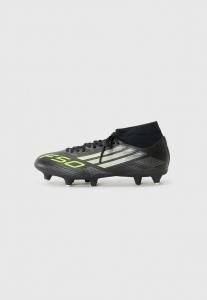 Кроссовки Adidas Performance F50 LEAGUE MID SOFT GROUND FOOTBALL BOOTS, Core Black/Iron/Lucid Lemon/Black