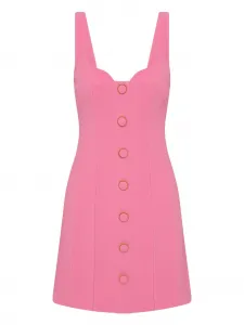 Платье мини Muriel на пуговицах Rebecca Vallance, розовый