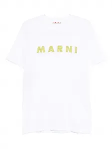 Футболка с принтом логотипа Marni, белый