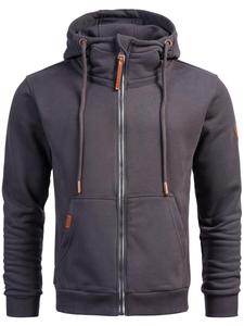 Толстовка с капюшоном на молнии Alessandro Salvarini Zip-Up Hoodie Geenio, антрацит