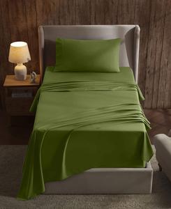 Комплект постельного белья premier collection с глубокими карманами, 3 предмета, размер twin. Nestl, Calla Green