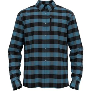 Рубашка рубашка l/s halden check Odlo, черный