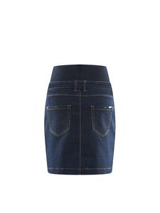 Юбка из денима для беременных темно-синего цвета bellybutton