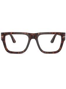 Очки в квадратной оправе черепаховой расцветки Persol, коричневый